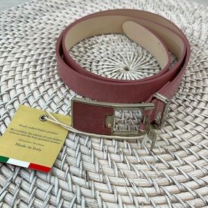 NWT Punto Fibbia Leather Belt-Made in Italy